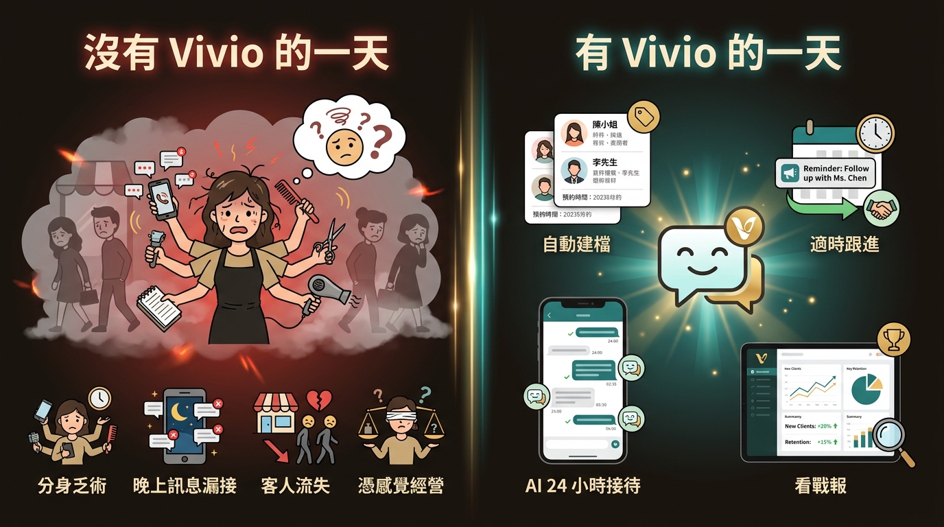 對比:沒有 Vivio 的一天 vs 有 Vivio 的一天